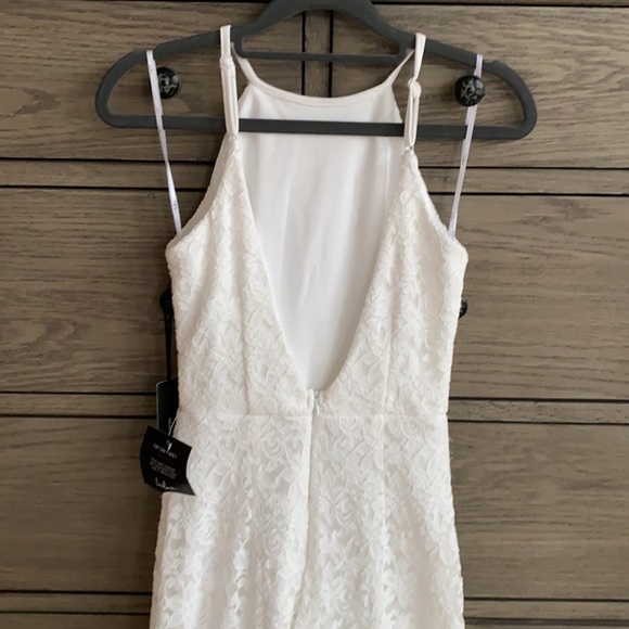 👰🏻‍♀️ NWT Lulus Ephemeral Allure Ivory Lace Maxi Dress - Picture 5 of 11